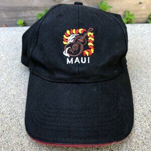Diamond Head Wear Maui Hawaii Hat Vintage 90s Black Adjustable Baseball …​​